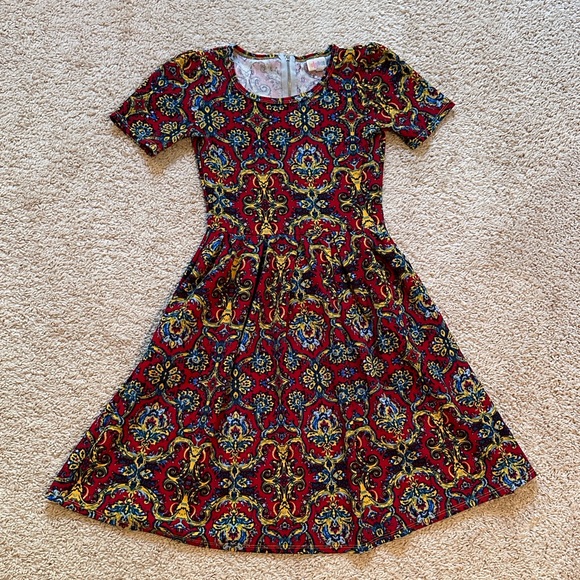 Like New LuLaRoe Short Sleeve Dress Size XXS - Picture 3 of 7
